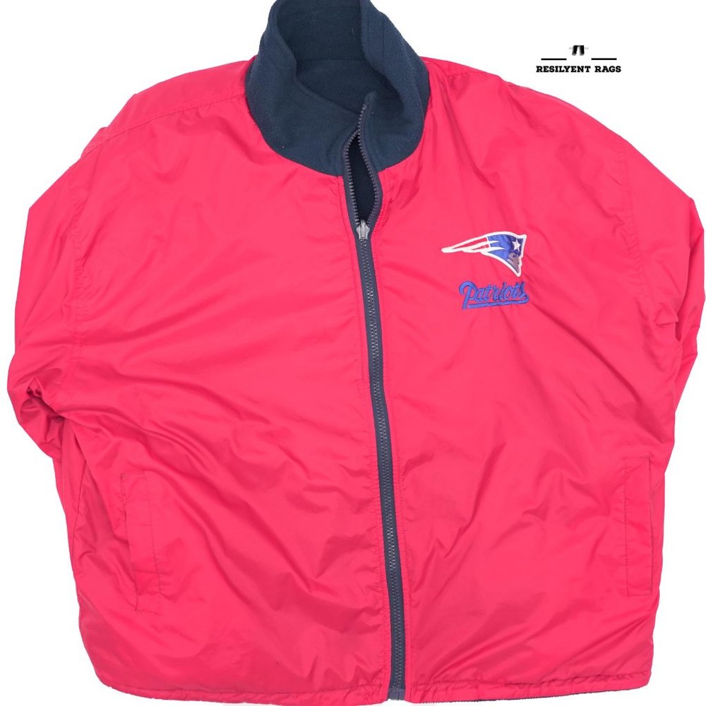 Vintage NFL New England Patriots Pro Player Reversible Jacket Size XXL